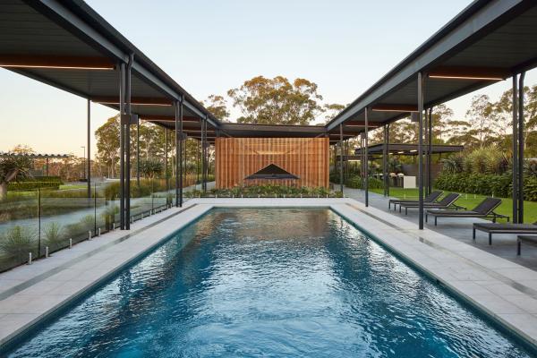 Heated swimming pool
